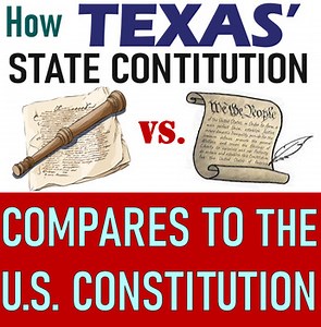 TEXAS STATE CONSTITUTION vs U.S. CONSTITUTION - Engaging Slides & Handouts