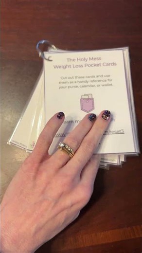 ✅ Weight Loss Pocket Cards: A Handy Guide for Everyday Success