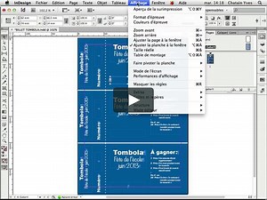 Billets de tombola avec InDesign