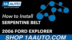 How to Replace Serpentine Belt V8 4-6L 2006-10 Ford Explorer