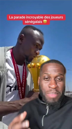 La CAN est à Dakar ! La parade magnifique des joueurs sénégalais avec leurs supporters #footballtiktok #senegal #rek #sadiomane