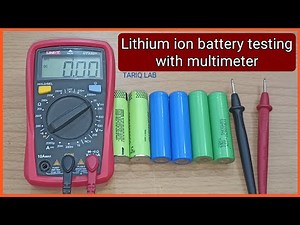 How to test lithium ion battery with multimeter
