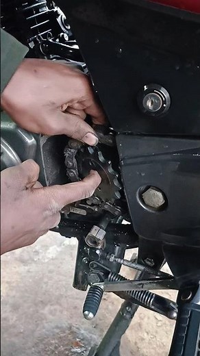 Front Sprocket Damaged | Bike Chain Sprocket Fix 🔧 #Shorts