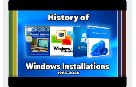 Windows装置进化史（1985-2024）