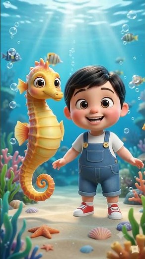 Buki Meets a Seahorse! | Learn About Seahorses with Buki Boo 🐠🎵