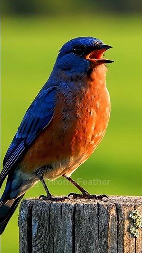 🐦 Eastern Bluebird Morning Song! #Shorts