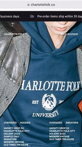 Your comfiest selections for your everyday vibe 🙌 Our oversized hoodies and sweaters are back in stock! Available in various styles and colorways — only at www.charlottefolk.co 💙 | Charlotte Folk