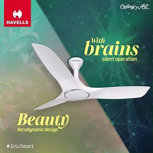 903K views · 52 reactions | When you are in awe of all the smart features of our Stealth Air fans, don’t miss out on its stunningly artsy aerodynamic design. #Havells brings you its #ArtNSmart range of ceiling fans! Know more: https://www.havells.com/en/consumer/fans/ceiling-fans/special-finish/stealth-air-(1).html | Havells | Facebook
