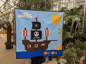 Pirate Ship Playmat Quilt – 40 Inch Crib Size (PDF Pattern) - Etsy