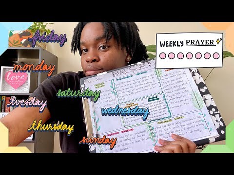 My Weekly Prayer Schedule/Guide | How to make a prayer schedule I How to pray everyday