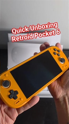 Finally here Retroid Pocket 6 #retroidpocket6 #retrogaming #emulation #portablegaming #retroid