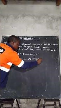 GRADE 9 MATHS PAPER 1 ECZ EXAM RATIOS AND PROPORTIONS