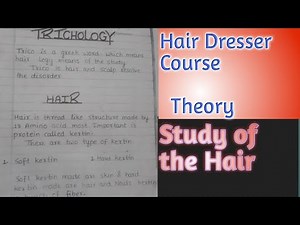 Tricology Theory | Hair Study | Basic Knowledge of Hair Science | Beautician Course