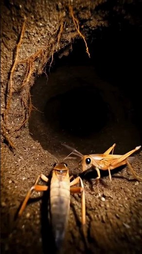 Grasshopper POV: Hidden Life Underground 🦗 Tiny Camera