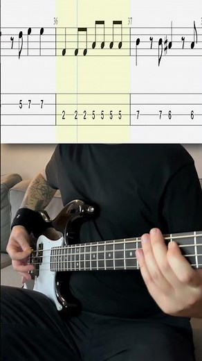 Lithium by Nirvana on bass 🔥 TUNING: D G C F #bass #nirvana