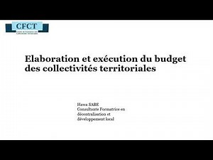 Élaboration et exécution du budget - acteurs clés et procédure d'exécution budget