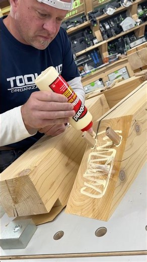 Now to glue up with ‪@Titebond‬ 1 on the Barth workbench and some ‪@BoraTool‬ clamps on top