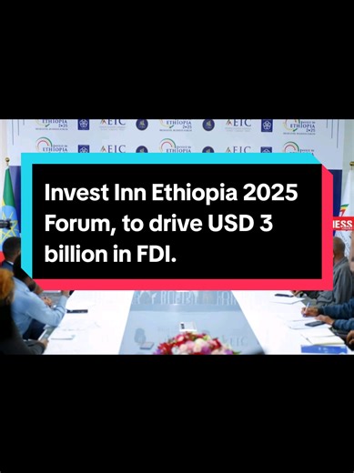 Invest in Ethiopia 2025 Forum for $3 Billion in FDI