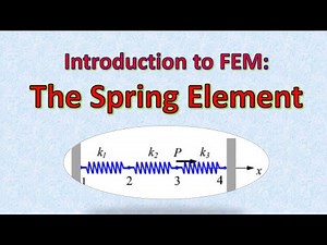 LINEAR SPRING AS A FINITE ELEMENT//Intro to #FEM - Lec 02/23