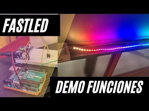 📟 Arduino | Funciones FastLED: Tira LED WS2812B