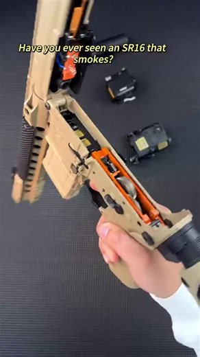 SR16 Smoke Silencer ! #toys #gelblaster #toygun #tiktok #orbeez