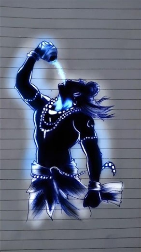 Lord Shiva Drawing🔥 | Quick and Easy Mahadev Art #shorts #viral #trending