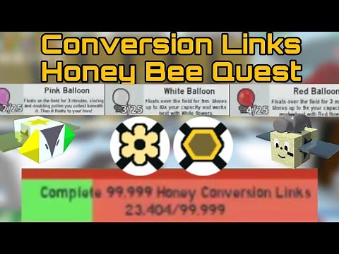 How to do Conversion Links Fast Honey Bee's Quest | Roblox Bee Swarm Simulator