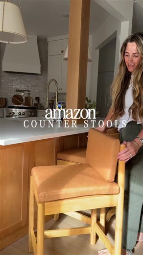 196K views · 85 comments | Comment STOOL for link These counter stools are so high end looking but for a fraction of the price! I have the faux leather option, which is so easy to clean, but they also come in fabric options that are removable & washable  #amazonfinds #amazonhome #kitchenstool #counterstool #affordablefurniture #kitchenstyle | Johnston Designs | Facebook