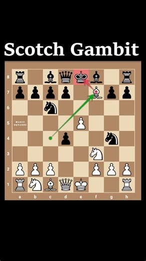 Scotch Gambit Chess Trap to Checkmate