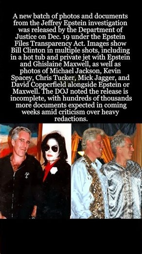 Bill Clinton, Kevin Spacey, Michael Jackson Among Figures in Latest Epstein File Photo Dump #news