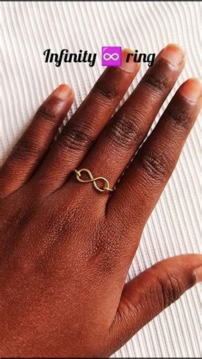 Infinity ♾️ Ring making tutorial in tamil.How to make a infinity ring #infinityring #diy #handmade