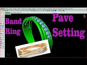 #pave_setting #bend_ring #diamonad_ring #fulltutorial #jwellery #rhinoceros #matrix9 #cad #3d #easy
