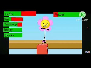 BFDI Balance Beam challenge final 6 with healthbars