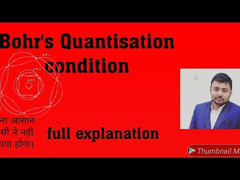 Bohr's quantisation condition
