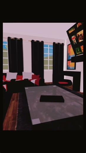 I built this living room in Club Roblox is it cutee??Follow for builds + RP #clubroblox #roblox