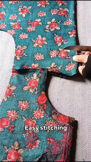 Easy Stitching on Instagram: "back neck stitching tutorial #stitching #foryoü #frockcutting #stitches #viral #sewing"