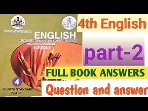 4th standard english part 2 full bookanswers || question and answers #4thenglishpart2fullbookanswers