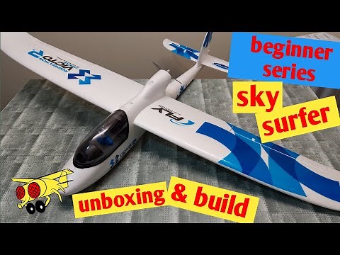 Sky Surfer X8 1480mm unboxing n build PNP RC plane glider from Banggood best cheap RC airplane