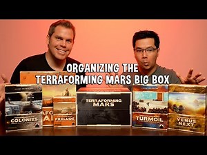 How to Organize the Terraforming Mars Big Box to Hold All Game Components