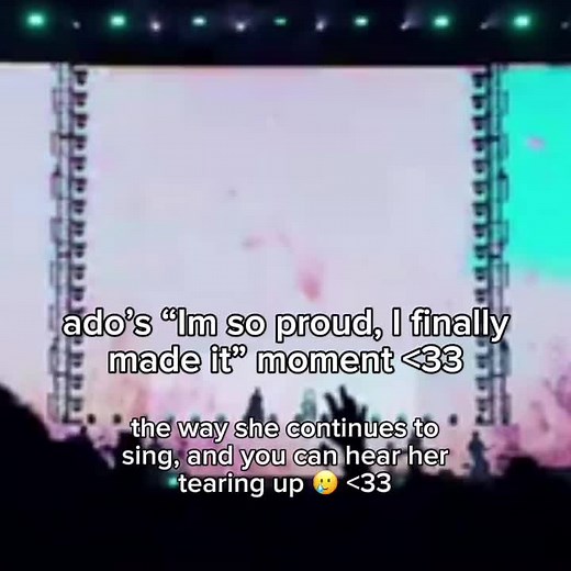 Ado's Emotional Concert Moment Captured