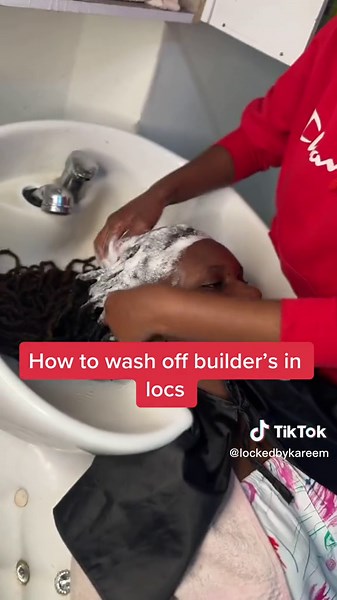 How to Wash Off Builder’s in Locs