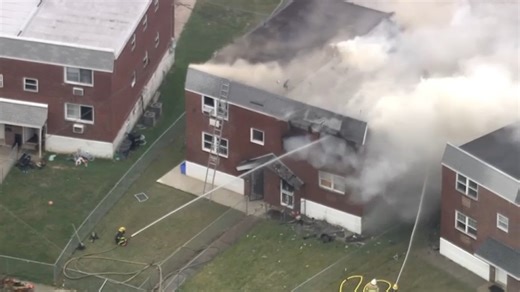Part of Philly home collapsed as crews worked to knock down fire
