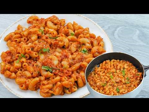 Tomato Garlic Macaroni 😍 | Creamy Garlic Macaroni Recipe | Easy Pasta | N'Oven