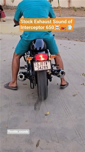 Interceptor 650 Stock Exhaust 🔥 Pure RE Vibes 😎💨 #Shorts