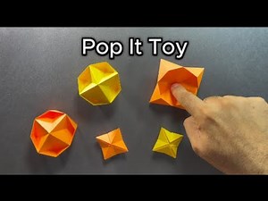 How to make Paper Pop It Toy? | DIY Origami Pop It Fidget Toy