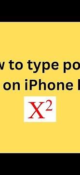 How to type power numbers on iPhone keyboard