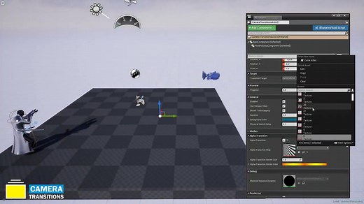 【资源插件库】UE4 摄像机视角切换装换效果