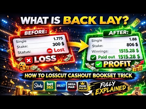Back Lay Strategy Explained | LossCut Cashout Bookset Trick Full Guide