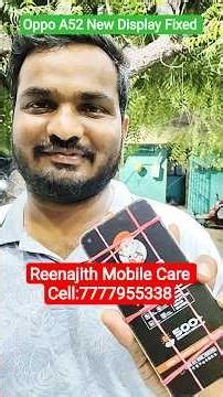 OPPO A52 New 💯 Good Quality Display Fixed #reenajith #mobile service centre #best repair#excellent