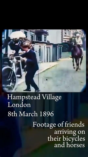 Colorization of historical footage from London, 1896